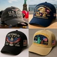 thumbnail image 6 of 250th Anniversary Usa Hat, United States Tribute Baseball Cap for Veterans and Families, Adjustable Patriotic Heritage Commemorative Cap for Holiday Gatherings[printed], FAJHHA | C, Black, 6 of 9