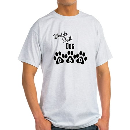 CafePress - Worlds Best Dog Dad T Shirt - Light T-Shirt - (Worlds Best Natural Boobs)
