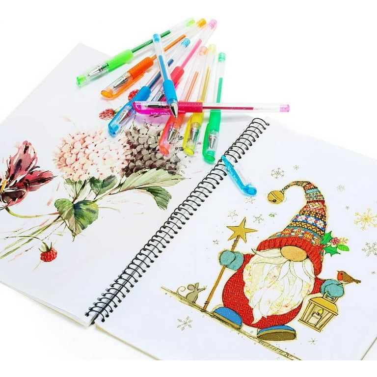 SEIWEI Gel Pens, 36-Color Pens Fine Tip Art Markers SetColored Gel Pens for  Adult Coloring Book, Drawing, Doodling, Scrapbook, Bullet Journal, Sparkle