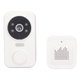 thumbnail image 1 of Timbre con video inalámbrico Wifi, videoportero con video remoto inalámbrico Wifi Timbre con monitoreo de intercomunicador Timbre Estándares líderes en la industria, 1 of 12