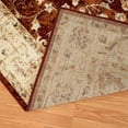 thumbnail image 3 of Designer Home Delos Area Rug 3001-00436 Ponte Vecchio Crimson Bordered Petals 1'10" x 7'2" Rectangle, 3 of 3