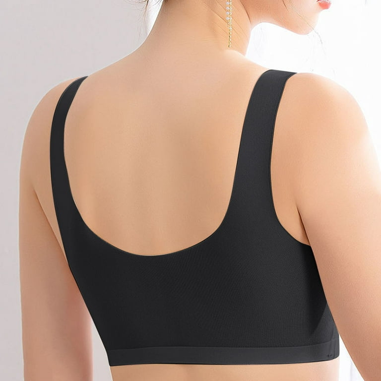 gvdentm Bras For Women Women's 18 Hour Front Close Wirefree Back Support  Posture Full Coverage Bra