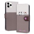 thumbnail image 1 of Compatible avec iPhone 11 Pro Max Étui Portefeuille Motif Animaux Mignons avec Fentes pour Cartes Couverture Rabattable, 1 of 5