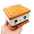 thumbnail image 2 of Chocolate Sandwich Biscuit Squishy Toy Slow Rising Squeeze Scented Chocolate Sandwich Bread Pressure Release Gift Toys, 2 of 9