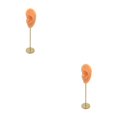 thumbnail image 1 of kurtrusly Earring Display Stand Human Ear Model Organizer Holder Showcase Stud Jewelry Left Normal Skin Height: 18cm 2Set, 1 of 6