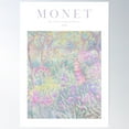 thumbnail image 2 of The Artistâ€™S Garden In Giverny By Claude Monet, Lilac Lavender Color Poster Wall Art, Modern Wall Decor For Living Room Bedroom, 12x18 UNFRAMED, 2 of 3