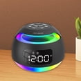 thumbnail image 1 of Reloj despertador digital perfecl con altavoz atenuador multifuncional reloj de escritorio LED con dos alarmas para mesita de noche Negro, 1 of 8