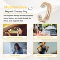 thumbnail image 3 of EnerMagiX Copper Rings for Women, Pure Copper Tricolor Gold Adjustable Magnetic Ring Jewelry, 3 of 6