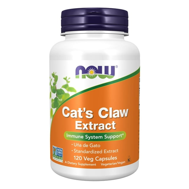 Extracto de Una de Gato NOW Concentrado 10:1 120 Cápsulas