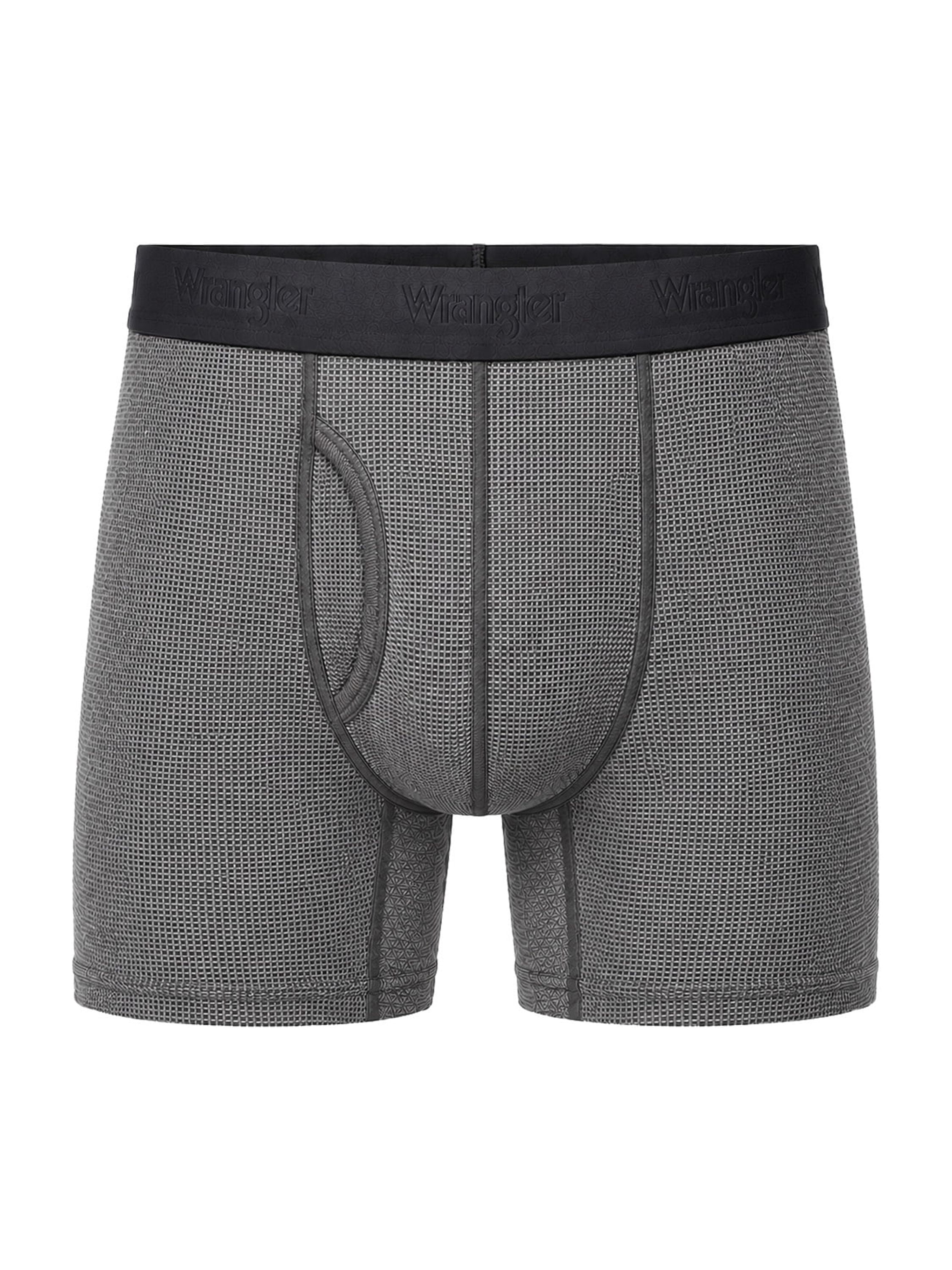 Wrangler Men's Air Flex Mesh 6" Boxer Brief, 6 Pack