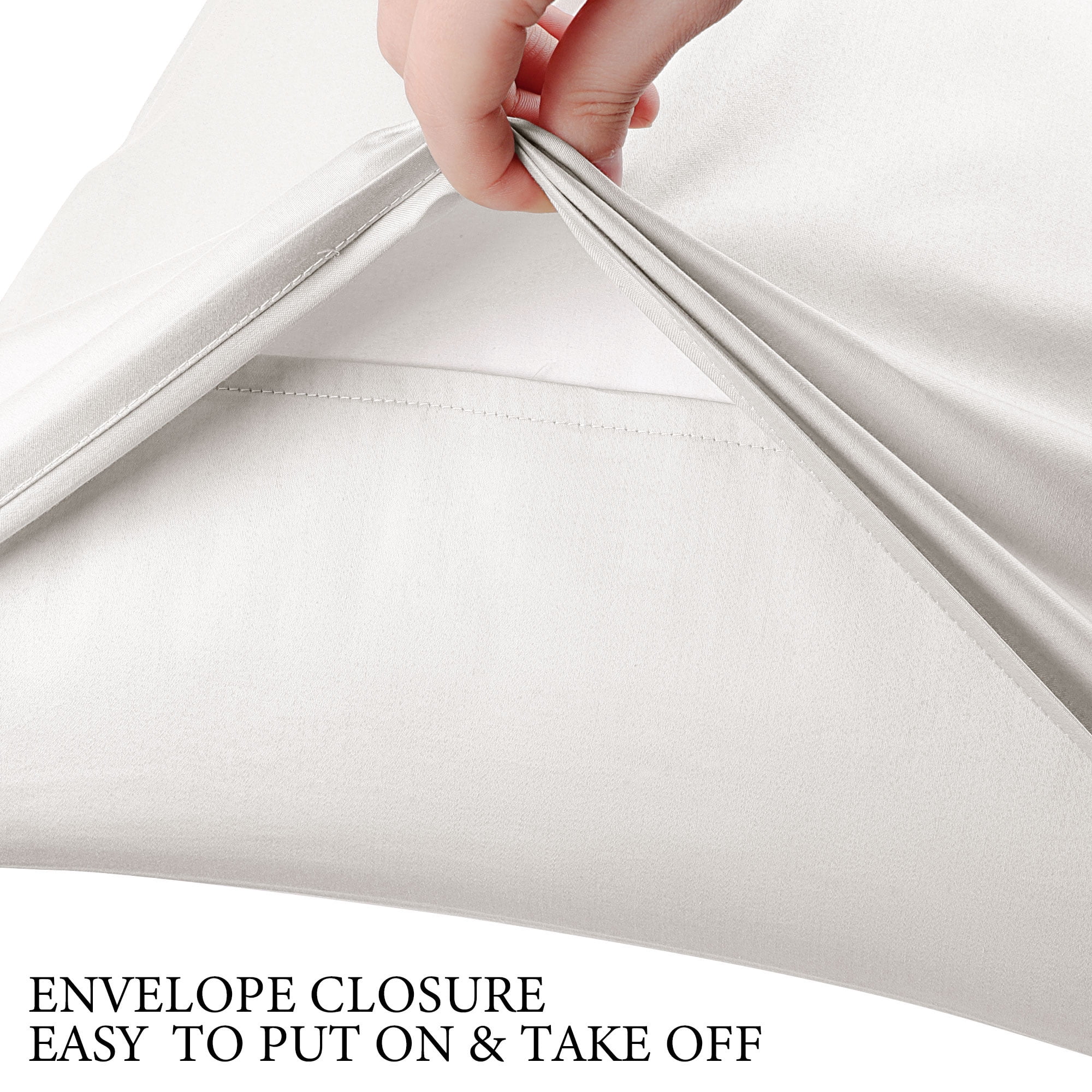 Unique Bargains Cotton Body Pillowcase Breathable Envelope Isabelline 20"x48"