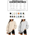 thumbnail image 5 of AMERTEER T-shirts Sweat-Shirts Oversize pour les Femmes Sweat à Capuche en Molleton Pull Col Rond Vêtements Confortables Automne Hiver Mode 2023, 5 of 5