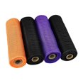 thumbnail image 2 of 4 rollos de malla Robbin 10 pulgadas x 10 yardas naranja negro púrpura accesorio para coronas, guirnaldas, manualidades, fiestas, 2 of 9
