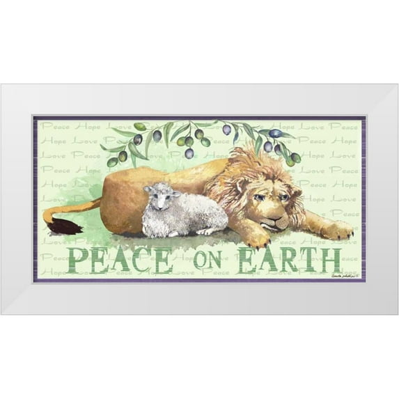 Phillips, Anita 24x14 White Modern Wood Framed Museum Art Print Titled - Peace on Earth