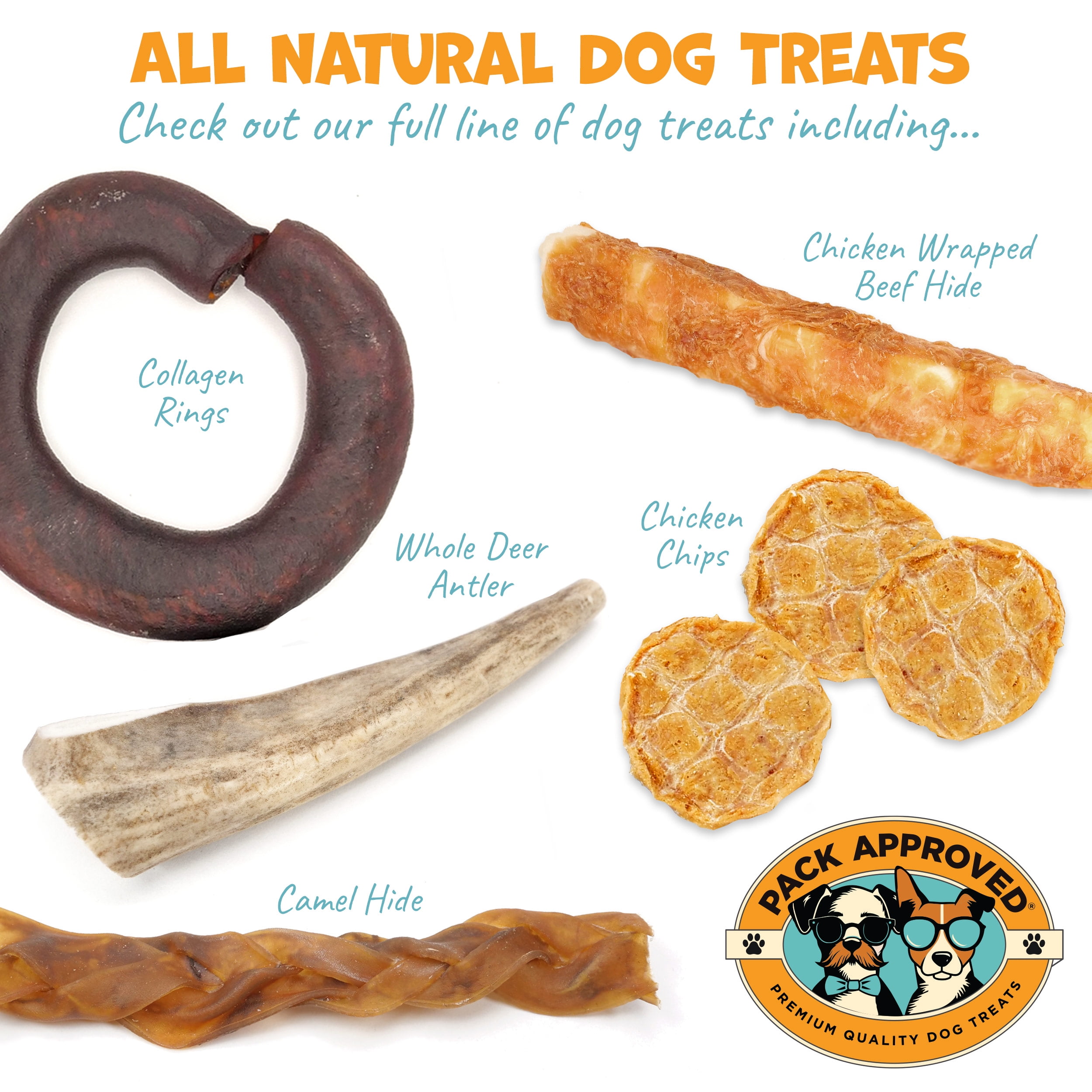 Pack Approved Chicken Sticks for Dogs - Dehydrated Chicken Dog Treats & Single Ingredient Dog Treat - High Protein, Low Fat Dog Treats - Chicken Treats for Dogs - Crunchy Dog Chew Sticks - 6.2oz