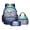 Axolotl Corals Undersea, variant on Cute Jumping Spider Print Backpack Set 17" School Bag with Thermal Lunch Bag Pencil Case 3 in 1 Set Back to School Gift for Boys Girls Elementary Middle High School