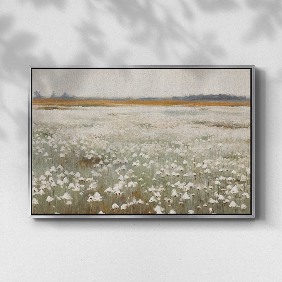 Vintage Landscape-XVII By Wexford Home Framed in Silver Wood Gallery Wrapped Canvas 25 in. x 37 in.