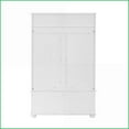 thumbnail image 6 of Hall Tree with Shoe Bench & Hooks | Classic Coastal Style, White | Solid Wood Feet & Storage Cubbies | White | MDF, 6 of 12