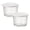 White*Two, variant on 1 Pcs Glass Bowls With Lids, Reusable Food Storage Jars, Airtight Stackable Containers, Glass Mixing Bowls, Perfect Meal Prep Cooking Baking Pantry Fridge Freezer Lunch Snack