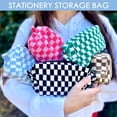 thumbnail image 6 of Fammart 2 Pieces Travel Makeup Bag, Checkered Cosmetic Bag Make Up Organizer Case for Women, Small Toiletry Bag Skincare Pouch for Toiletries Accessories Brushes, 6 of 9