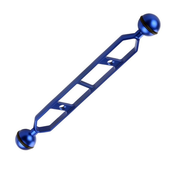 Bearachild 5 7 9 11 pulgadas cabeza de bola doble 1 adaptador de articulación brazo de extensión para abrazadera de mariposa subacuática montaje Accesorios de cámara y óptica Azul 228.6 mm
