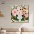 thumbnail image 3 of Rose-Tinted Horizon I Canvas Modern Flower Vases by Art Remedy, Gold Frame, 40" x 40", 3 of 7