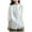 White, variant on WEAIXIMIUNG Oversized Tshirts for Women Graphic Country Women Fashion Casual Spring and Summer and Linen Long Sleeve Patchwork Clothes with Wooden Ear Edge Shirt Top Cardigan