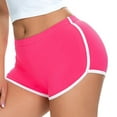 thumbnail image 5 of RYRJJ Women's Yoga Booty Shorts Summer Gym Workout Running Elastic Waist Hot Pants Stretchy Casual Athletic Shorts(Hot Pink,L), 5 of 8