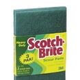 thumbnail image 3 of Scotch-Brite Scour Pad 223 Heavy Duty 6x3.8in Scrubs Tough Green 3 Each, 6 Packs, 3 of 8