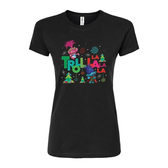 Trolls - Troll La La La La Branch and Poppy - Juniors Fitted Graphic T-Shirt