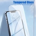 thumbnail image 4 of Protecteur d'écran pour iPhone, 2 ou 4 pièces, en verre trempé, pour modèles 15, 14, 13, 12, 11 Pro Max, 15, 14 Plus, X, XS Max, XR, 13, 12, Mini, 4 of 4