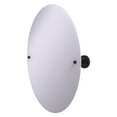 thumbnail image 2 of Allied Brass Prestige Regal Collection Beveled Edge Frameless Oval Bathroom Tilt Wall Mirror Venetian Bronze Bronze Finish, 2 of 2