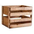 thumbnail image 2 of Stained Wooden Vinyl Record Crate, Handcrafted LP Storage Box for 12-Inch Records, 2 of 6