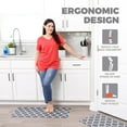 thumbnail image 3 of KOKHUB Kitchen Mat 17.3"x39"- Grey, Anti Fatigue Waterproof Kitchen Rug, Comfort Standing Desk Mat, Kitchen Floor Mat, 3 of 10
