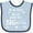 Blue and Navy, variant on Inktastic So I'm Little, but I'm Going to Be a Big Brother Boys Baby Bib