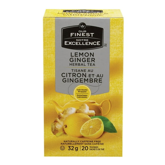Our Finest Lemon Ginger Herbal Tea, 32 g x 20 bags