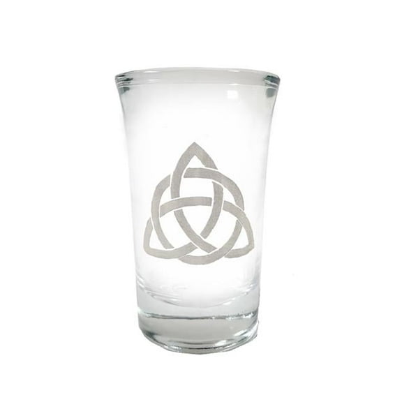 Lyoncraft SHTR01 1.5 oz Trinity Knot Engraved Shot Glass