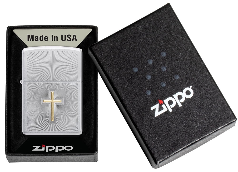 Zippo Encendedor – Mensaje grabado personalizado en la parte trasera con  diseño de cruz y oración resistente al viento (Anne Stokes Gothic Praying