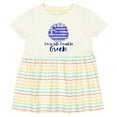 thumbnail image 3 of Inktastic I'm So Cute, I Must Be Greek Sunflower Girls Baby Dress, 3 of 5