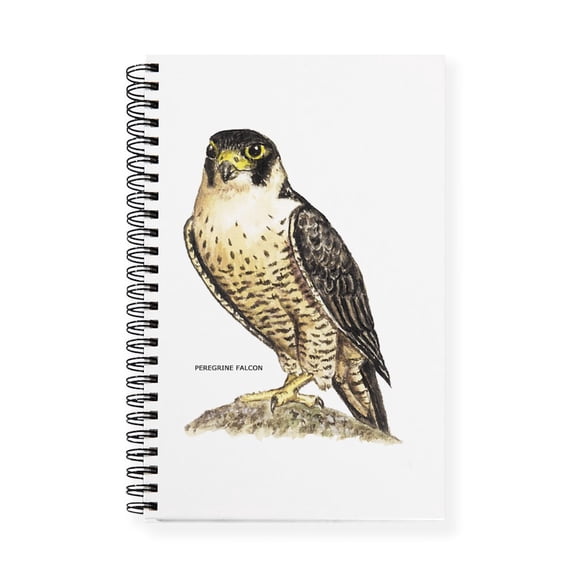 CafePress - Peregrine Falcon Bird - Spiral Bound Journal Notebook, Personal Diary Dot Grid