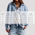 thumbnail image 3 of vdgthytj Jackets for Women Snap Button Lapel Collar Long Sleeve Cropped Fashion Fall Casual Outerwear with Chest Pockets(X-Large,Sky Blue), 3 of 9