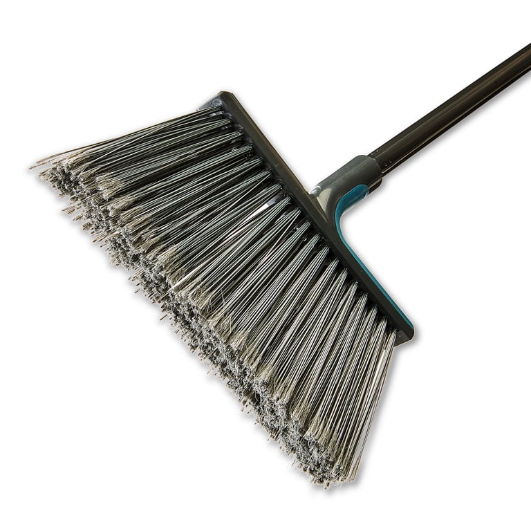 Great Value Angle Broom and Dustpan Set, Gray photo 3