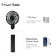 thumbnail image 5 of GeekAire Personal Hand-Held 5-Speed Rechargeable Mini Fan with Power Bank & Charging Dock Hand Strap and USB Cable, 5 of 9