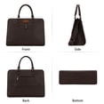 thumbnail image 5 of Wrangler Women Laptop Briefcase Tote Bag with Detachable Adjustable Strap, Coffee, 5 of 7