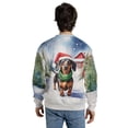 thumbnail image 5 of Hello Winter Dachshund Frosty Morning Walk Welcome Snowy Christmas All Over Print 3D Sweatshirt Unisex Merch Wiener Dog Lover Gifts Idea - 02018, 5 of 6