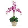 Nearly Natural Triple Stem Phalaenopsis Orchid Silk Flower