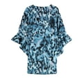 thumbnail image 2 of bar III Womens Keyhole Ruffled Dress, Blue, Large, 2 of 2