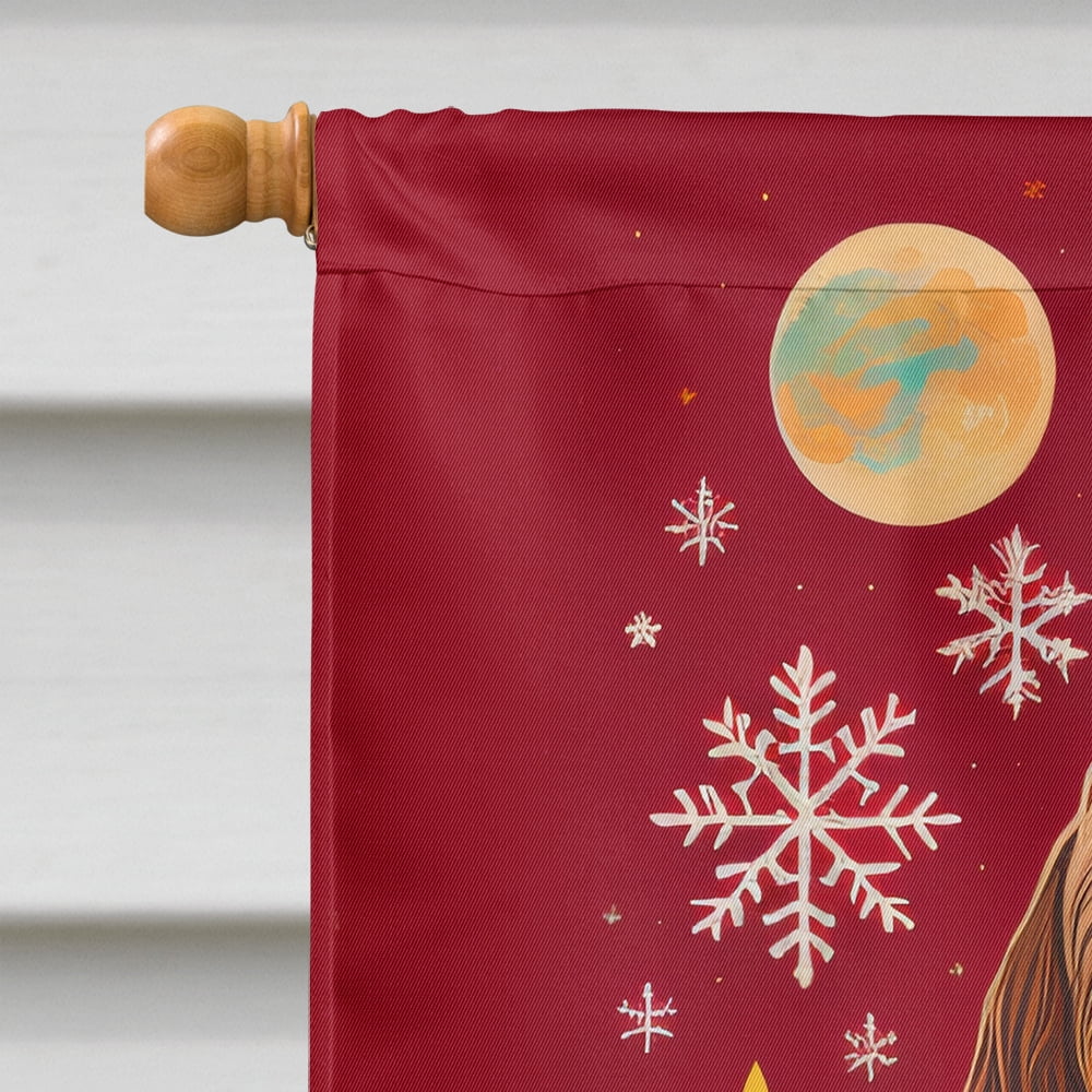 Otterhound Holiday Christmas House Flag 28 in x 40 in