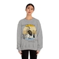 thumbnail image 5 of Great Blue Heron Sweatshirt Bird Lover Long Sleeve Shirt Nature Gift Ideas Grey Small, 5 of 10