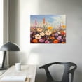 thumbnail image 3 of COMIO  Flowers Wall Art Canvas Daisy Colorful Textured Picture Landscape Wildflowers Painting, Purple Yellow Floral Artwork Large Framed for Living Room Bedroom Bathroom Office Home Decor, 3 of 4